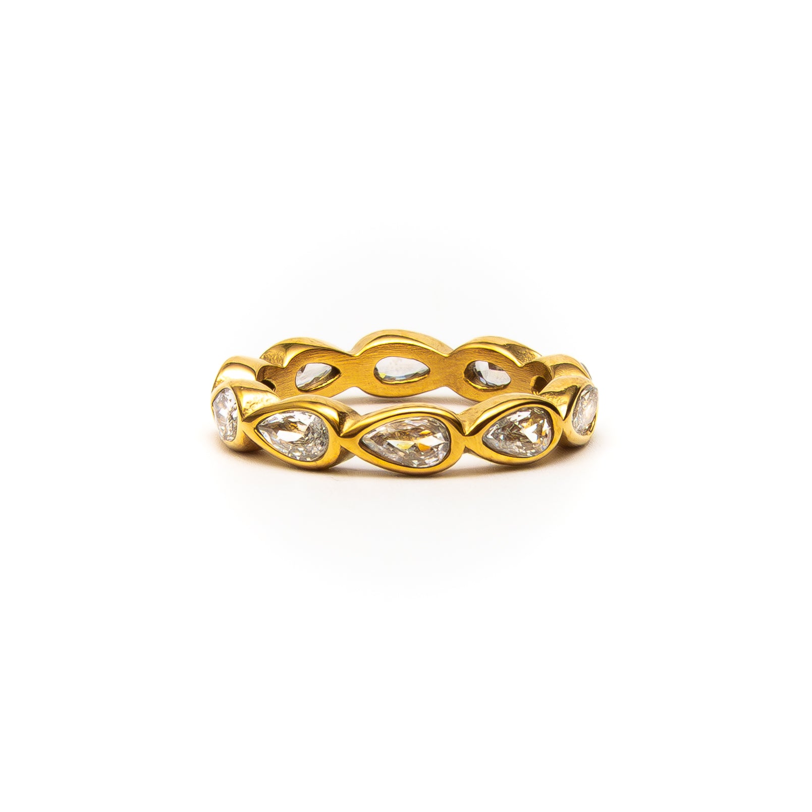 White Elira Ring gold ring for women