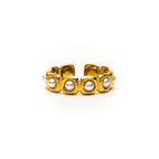 Perle Link Ring gold ring for women