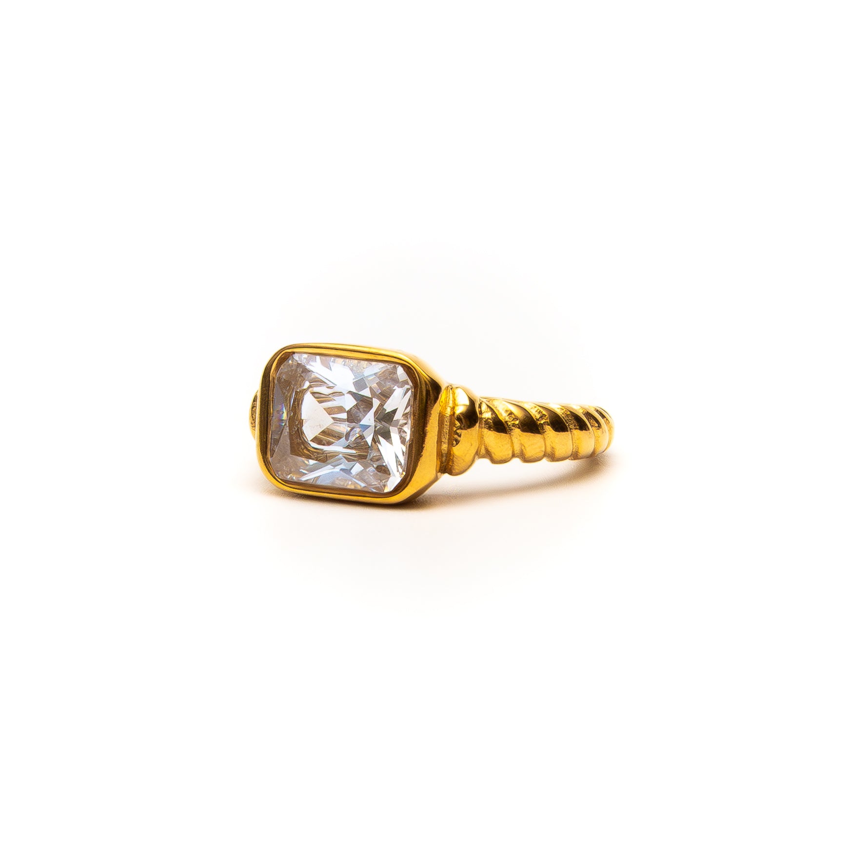 White Clair Ring gold ring for women