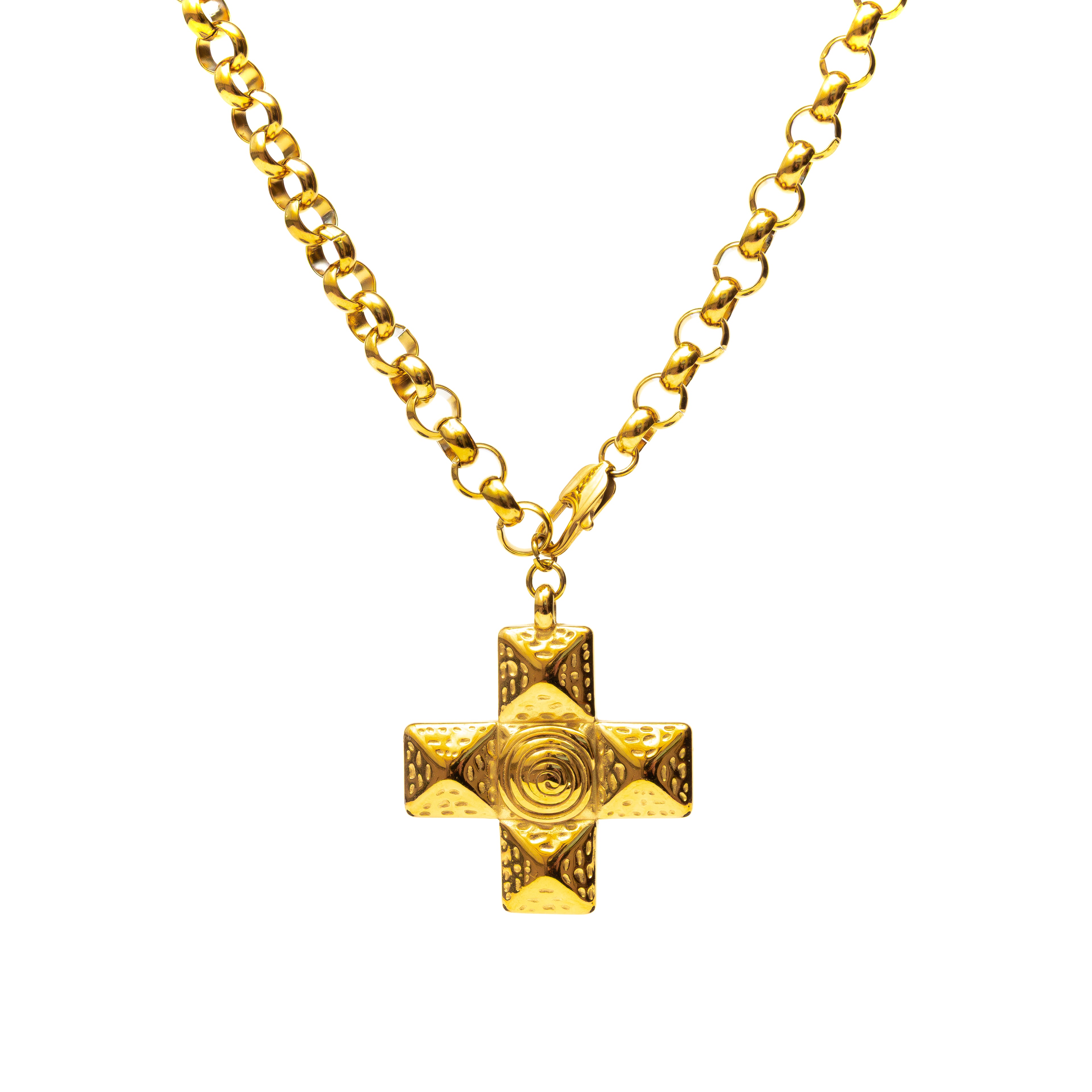 Icon Cross Necklace gold necklace for women