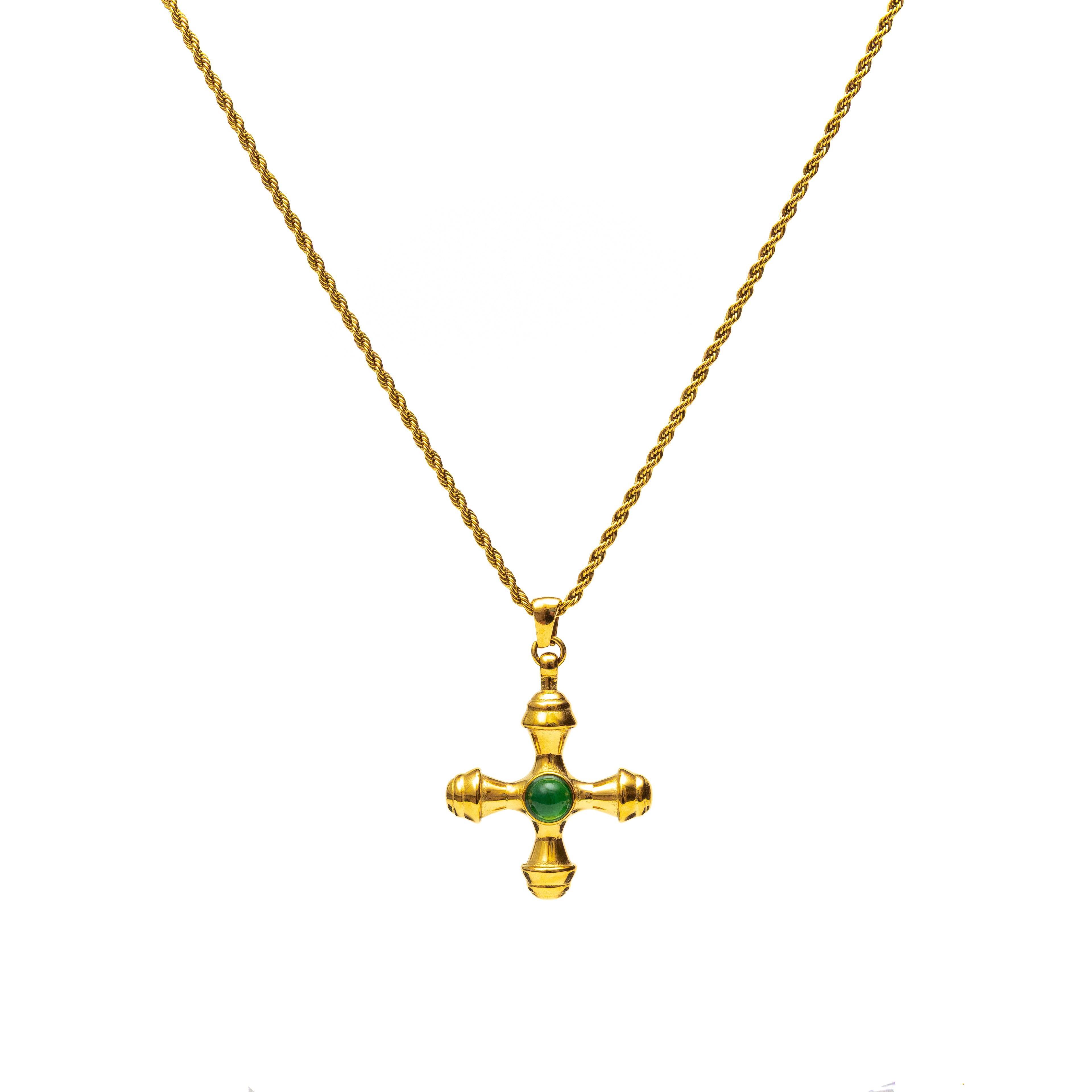 Verde Cross Necklace gold necklace for women