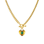 Jade Heart Necklace gold necklace for women