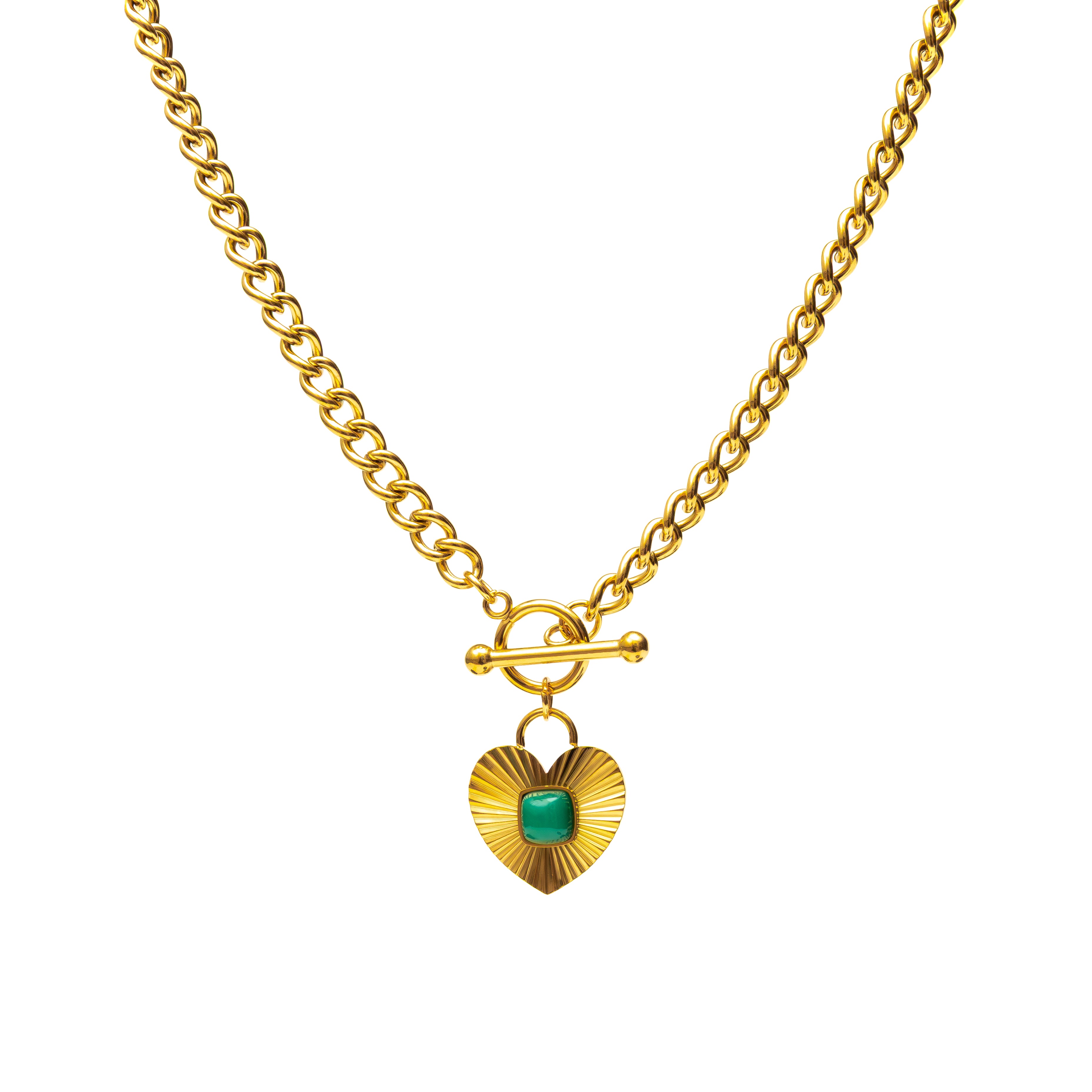 Jade Heart Necklace gold necklace for women