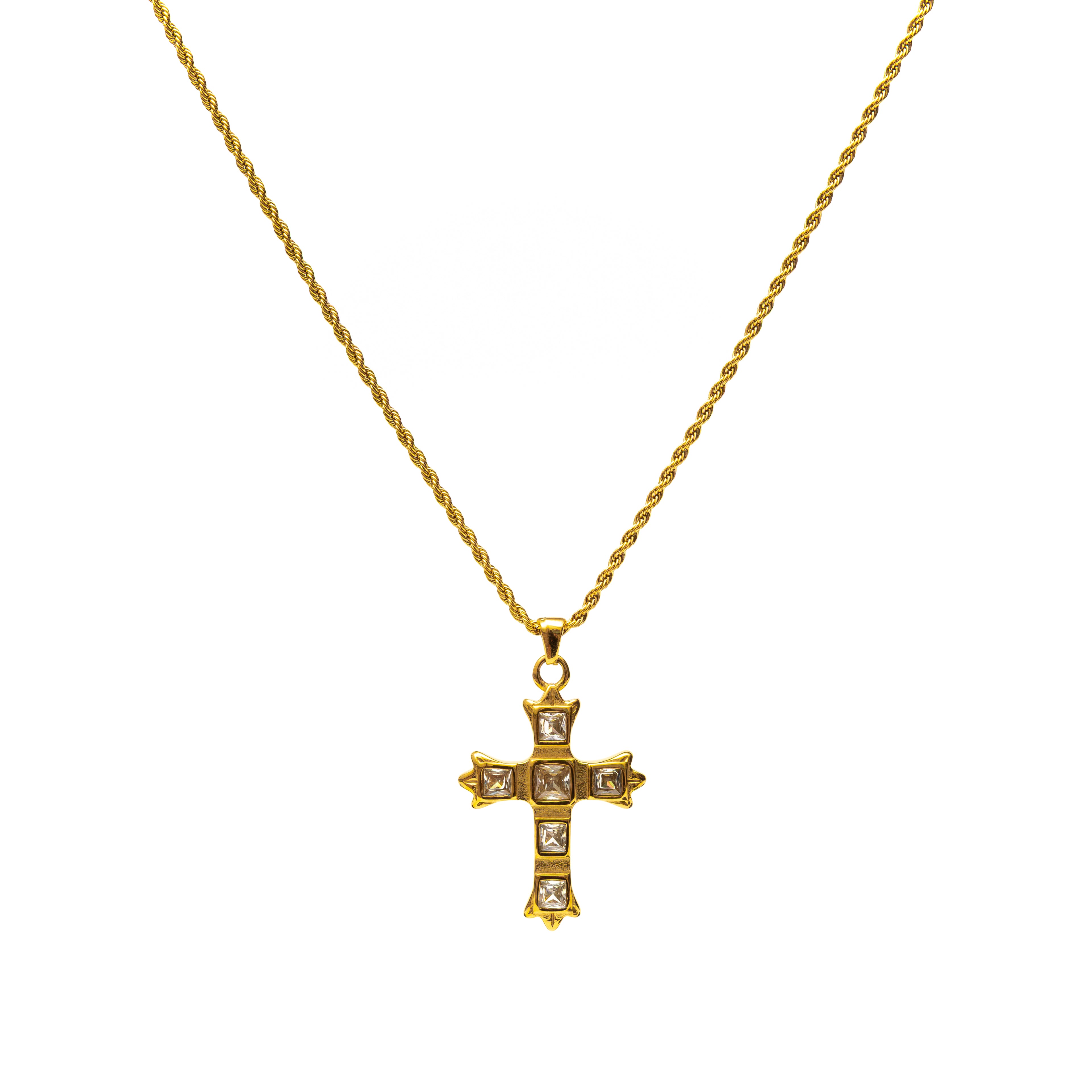 Clair Cross Necklace gold necklace for women
