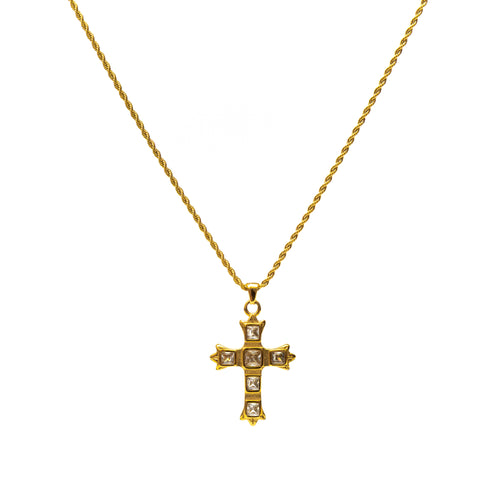 Clair Cross Necklace gold necklace for women