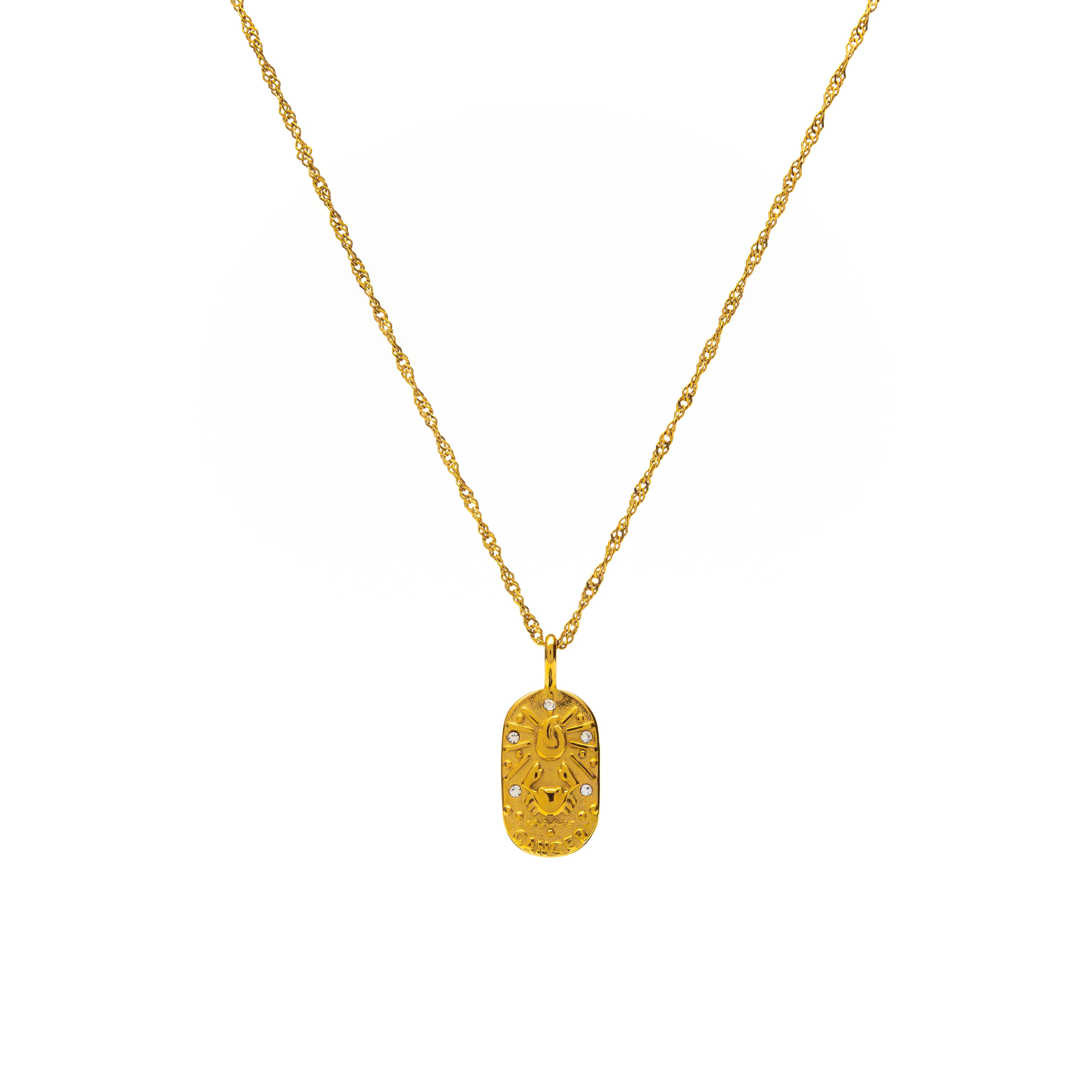 Cancer Pendant Necklace gold necklace for women
