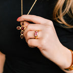 Ruby Relic Necklace gold necklace for women detail view