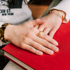 Amour Rose Ring gold ring for women detail view