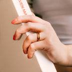 Entrelacé Ring gold ring for women on white background