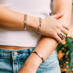 Maribel Cuff gold bracelet for women lifestyle view