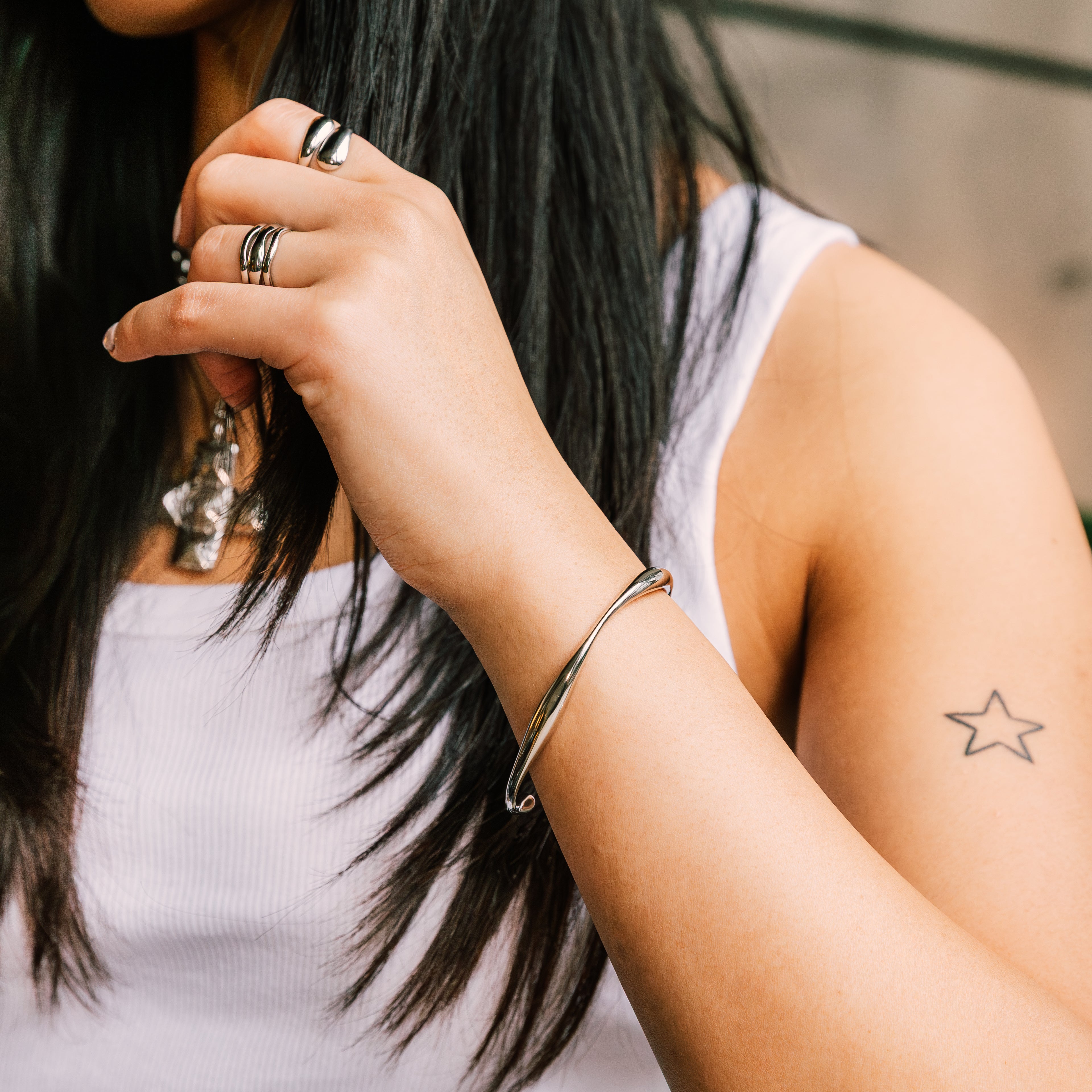 Cléo Bangle gold bracelet for women