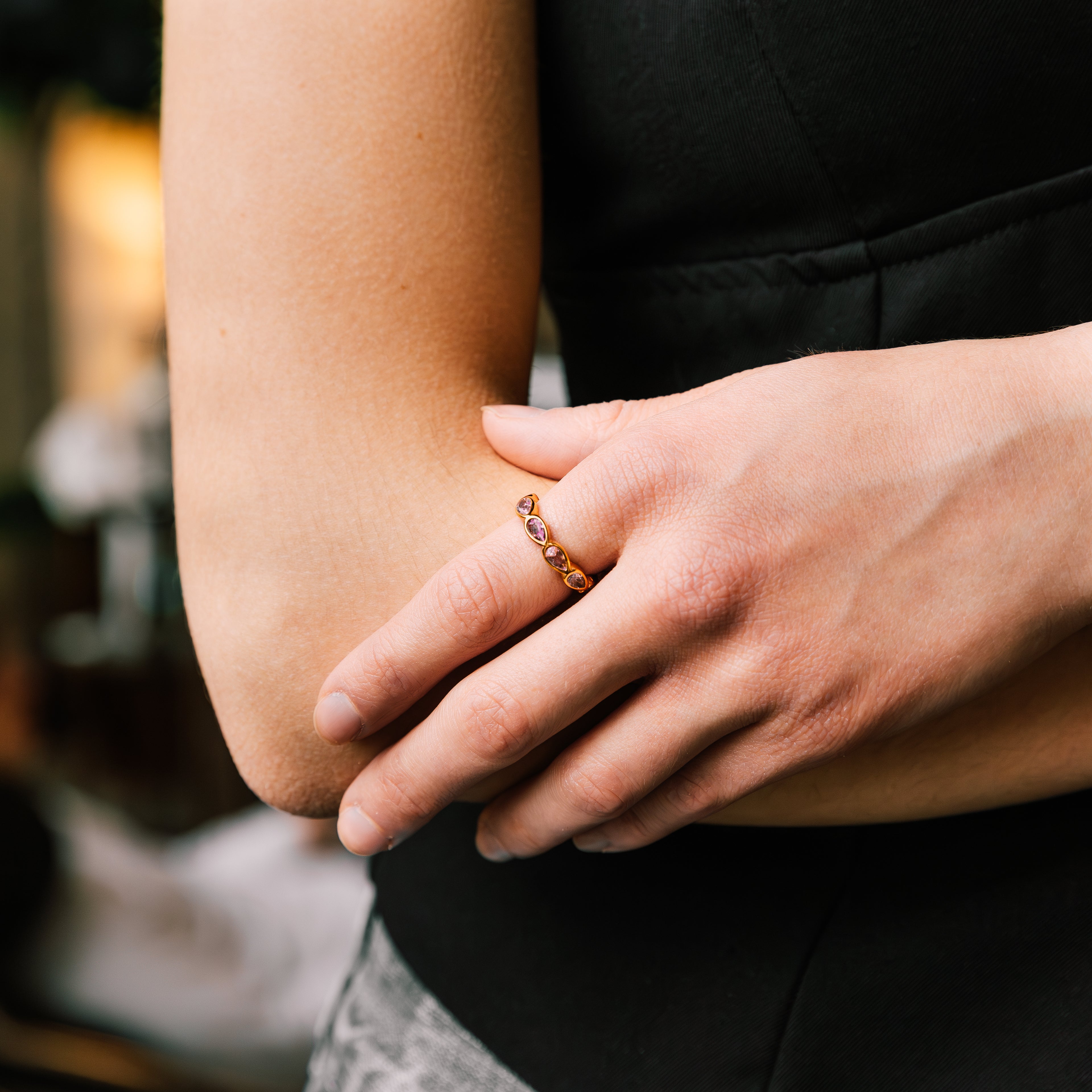 Rose Elira Ring gold ring for women close-up