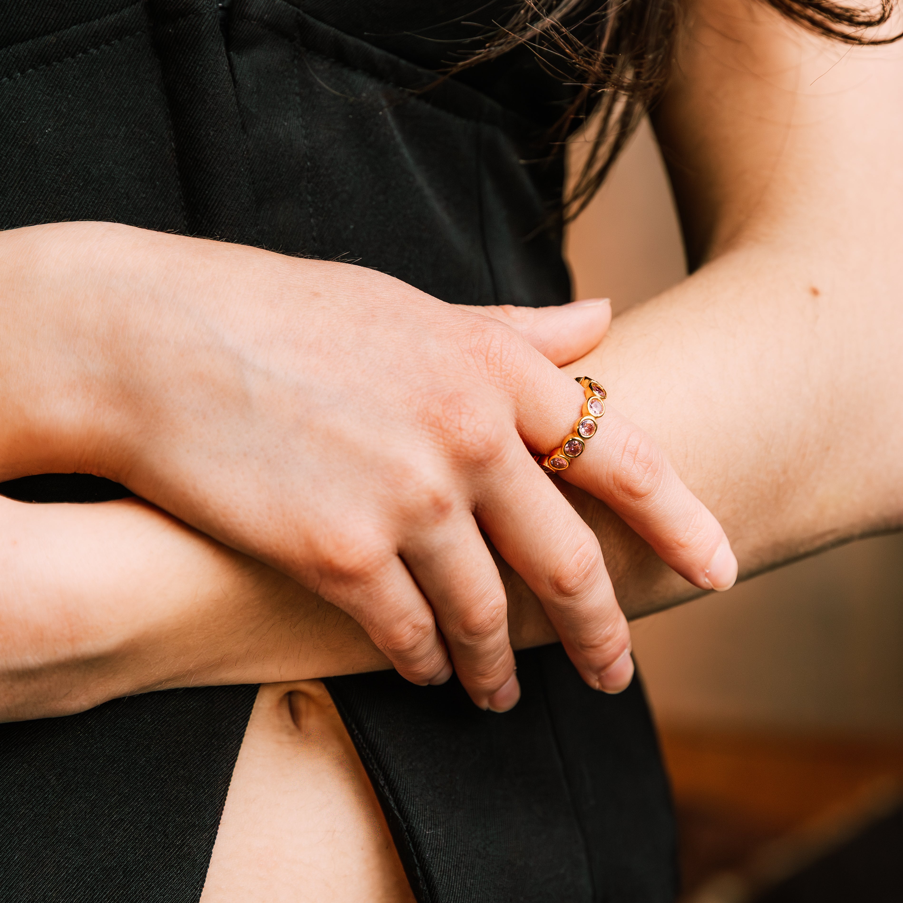 Rose Elena Ring gold ring for women close-up