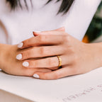 Noëlle Ring gold ring for women on white background