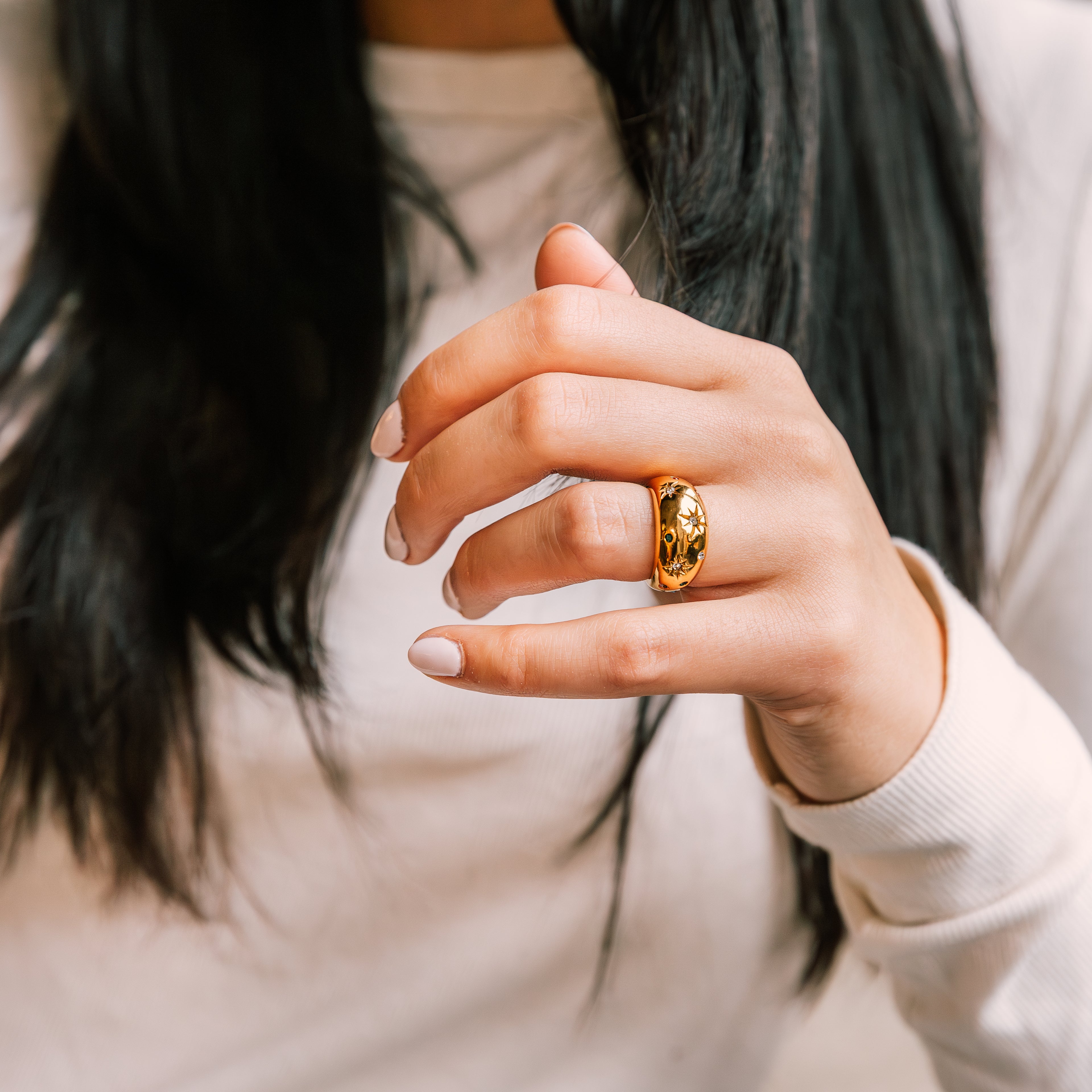Étoile Ring gold ring for women detail view