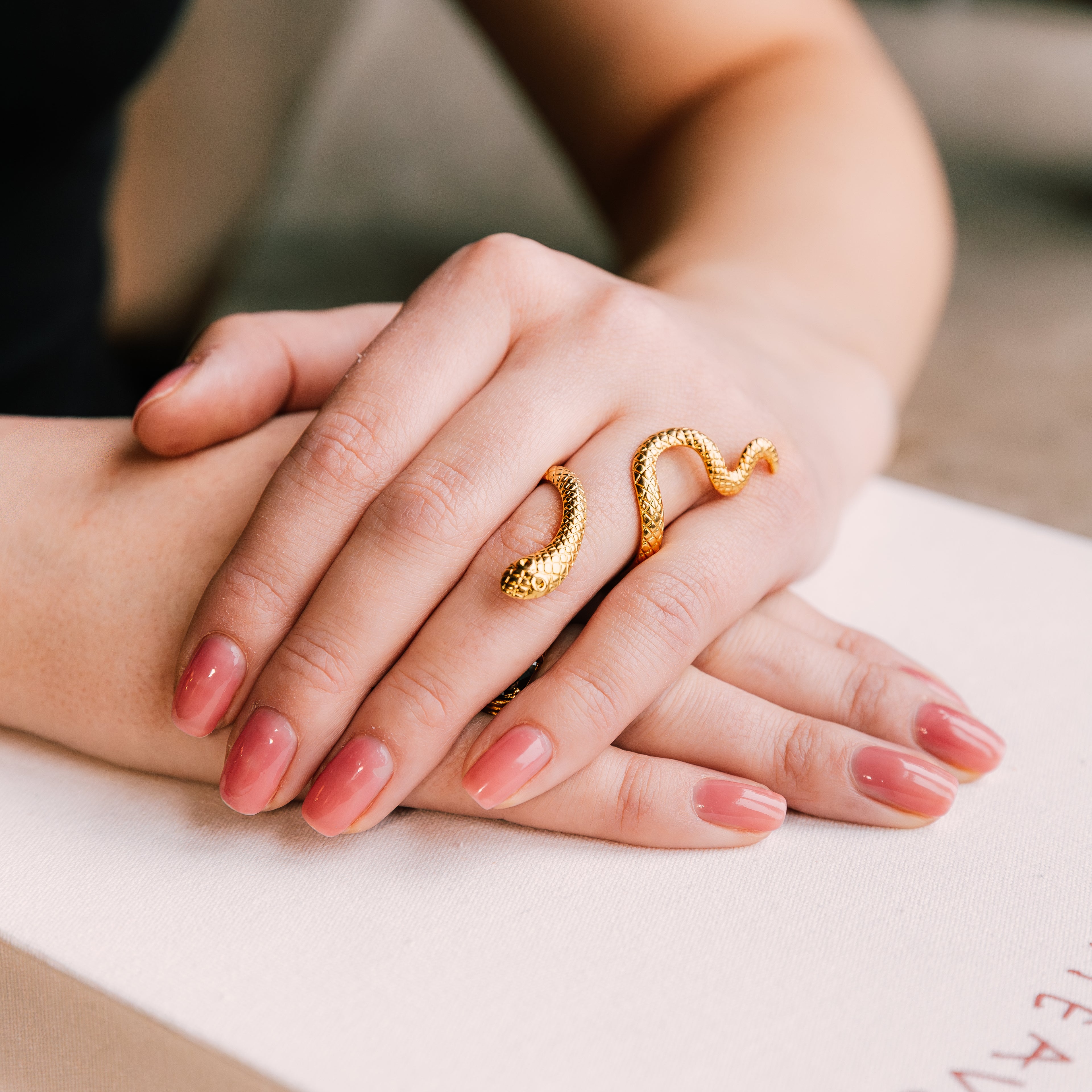 Zahara Ring gold ring for women close-up