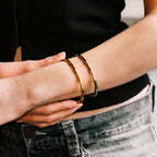 Bambou Bracelet gold bracelet for women on white background
