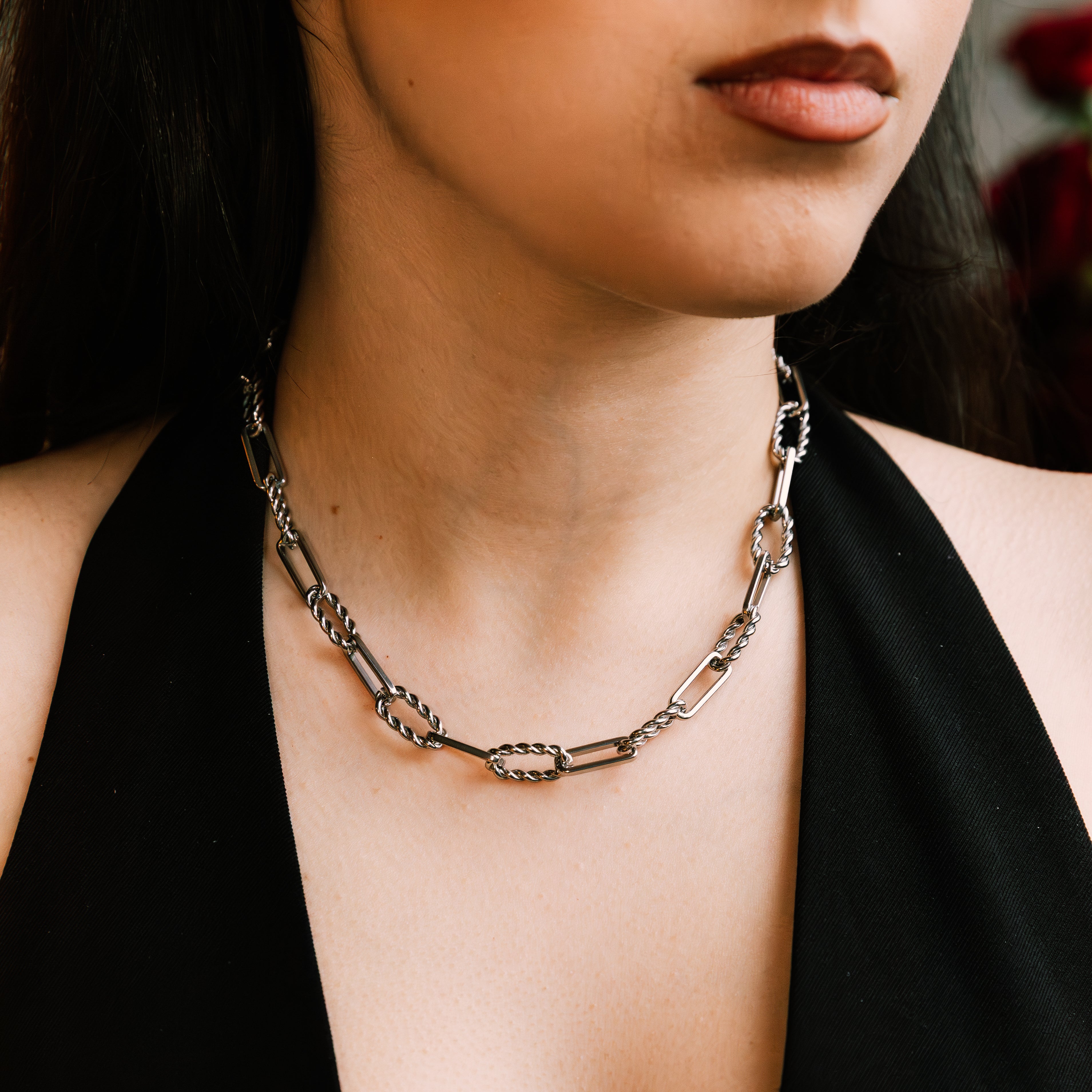 Juliette Link Necklace gold necklace for women lifestyle view